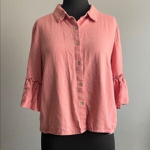 Marc New York Coral Button-Down Shirt